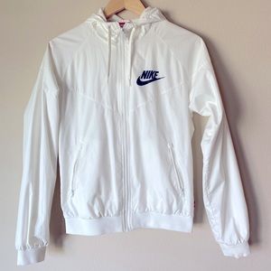 White Nike Windbreaker